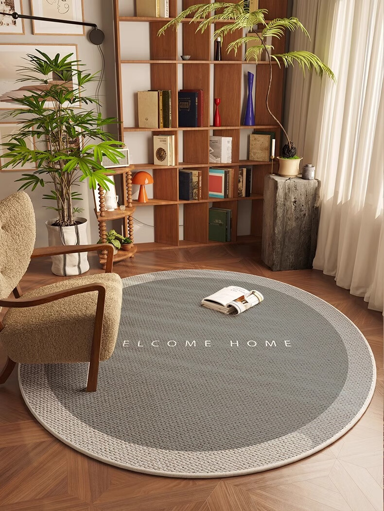 Yinshang High-End Living Room Coffee Table Carpet, Study Chair Round Floor Mat, Rocking Chair, Single Sofa, Computer Chair Pad 8