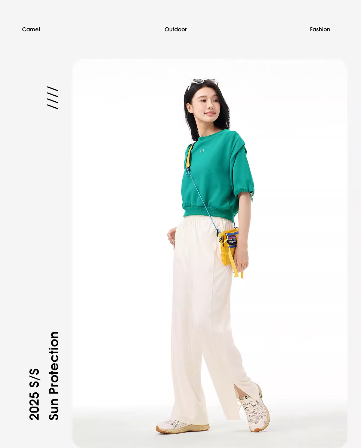 CAMEL Women's Casual Wide-Leg Pants, Spring And Summer Quick-Dry Cool Breathable Loose Sports Original Yarn Ice Silk Sun Protection Pants, L 17