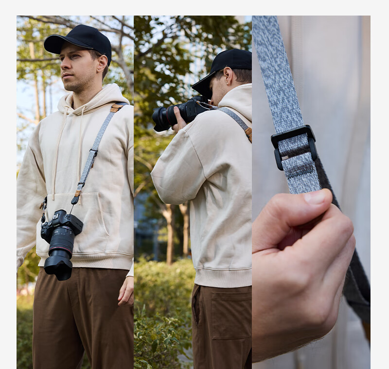 EIRMAI JD002 Camera Shoulder Strap for DSLR And Mirrorless Digital Cameras, Multifunctional Quick-Release Buckle, Suitable for Sony, Canon, Nikon, Fuji, Quick-Release Pressure-Reducing Quick-Install Strap 3