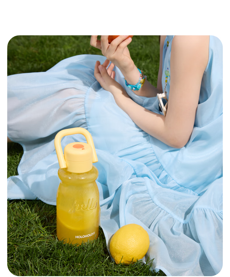 HOLOHOLO Large Capacity Straw Water Bottle, Tritan Material, Stylish Gift for Men And Women, Mid-Autumn Festival Essential, Suitable for Children, Students, And Sports 12