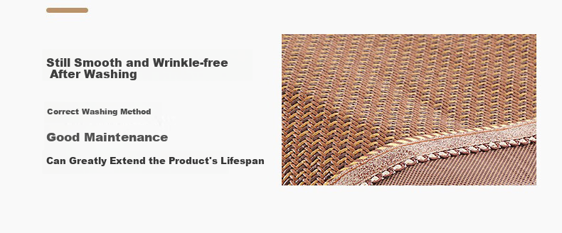 AVIVI Latex Pillowcase, Summer Cooling Mat, Ice Silk Rattan Mat, Memory Foam Pillowcase, One Pack, Coffee Rattan, 40*60cm 7