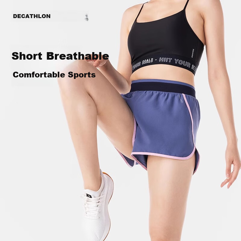 DECATHLON RUN DRY Women's Quick-Dry Running Shorts - Black 2730470 XL
