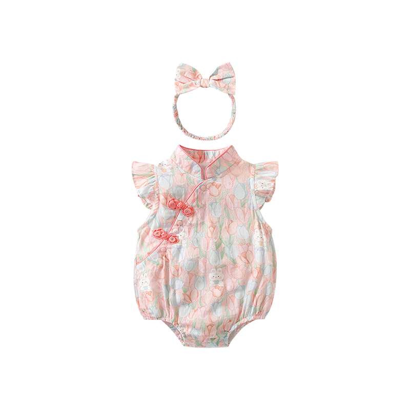 VOONLIE Baby Clothes Summer Thin Newborn Onesie Girl Baby Romper Full Moon Hundred Days Triangle Bodysuit Summer