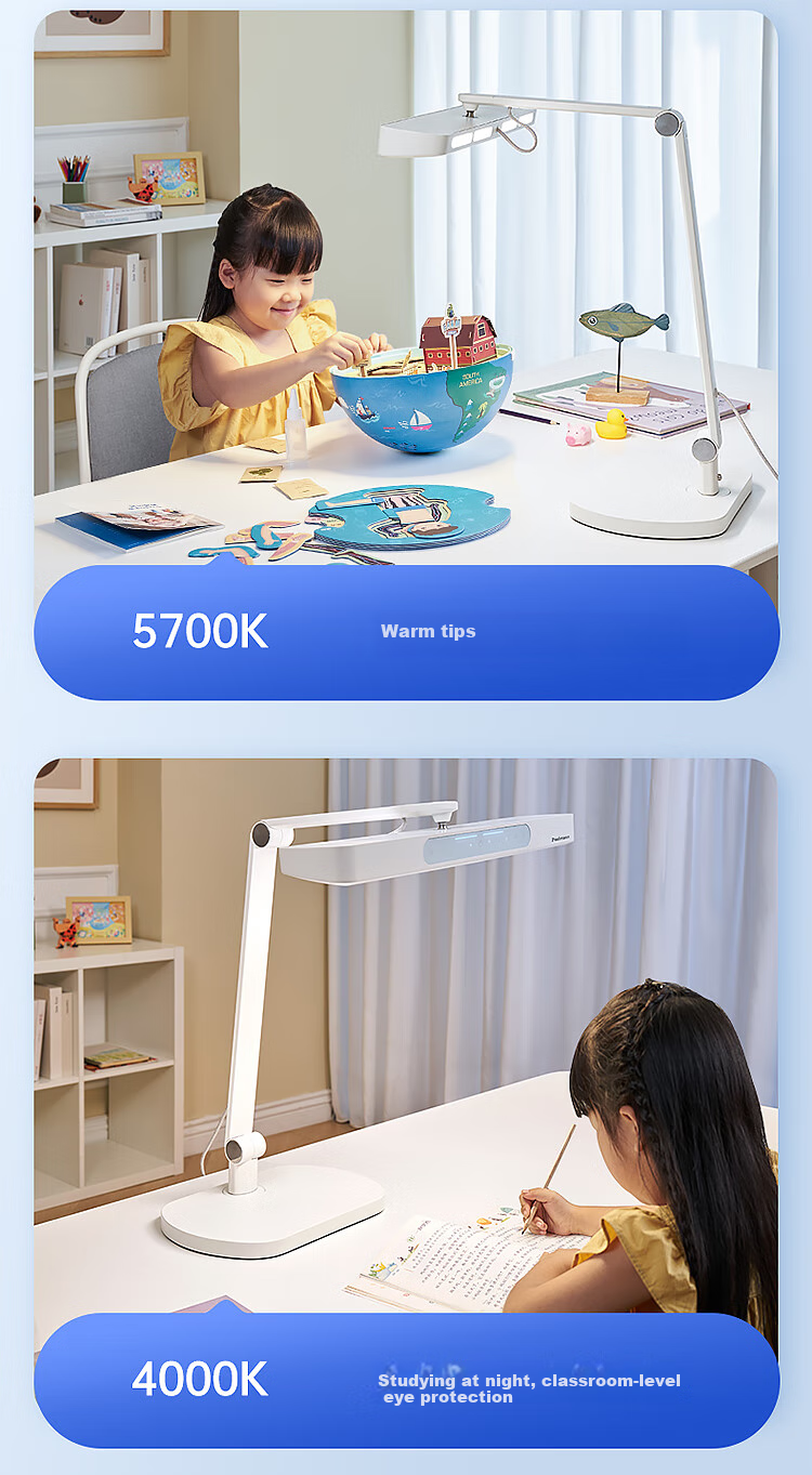Paulmann P German Fairy Z Eye Protection Study Reading Desk Lamp, Desktop Full Spectrum LED Children's Reading And Writing Eye Protection Desk Lamp 20