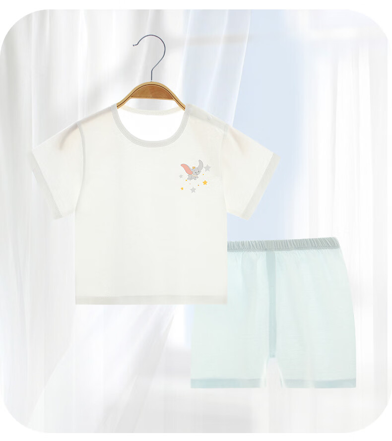 Disney Baby Clothing Set Summer Lightweight Cotton Girls Toddler Outdoor Air Conditioning Suit Shorts Short Sleeve Homewear Pajamas 16