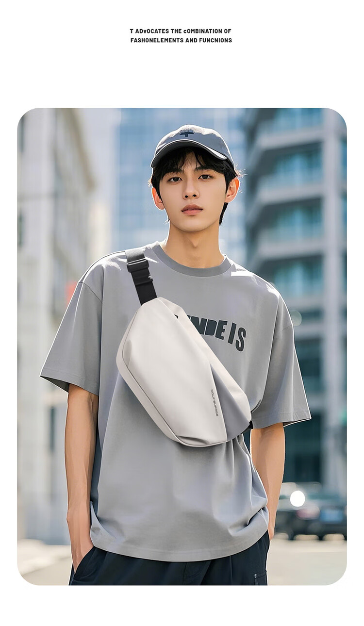 GOLF Chest Bag, Men's Casual Crossbody Bag, Shoulder Bag, IPad And Phone Bag, Water-Resistant Sports Cycling Small Backpack 4