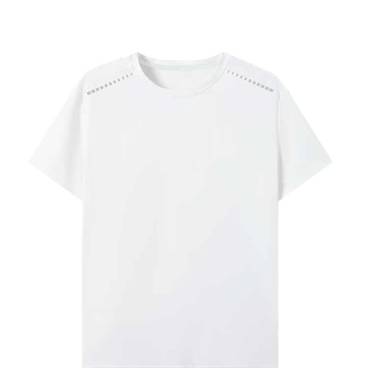 JD Jingzao Summer Men's Cooling Short Sleeve Quick-Dry Fitness Running Training Outdoor Sports T-Shirt White L
