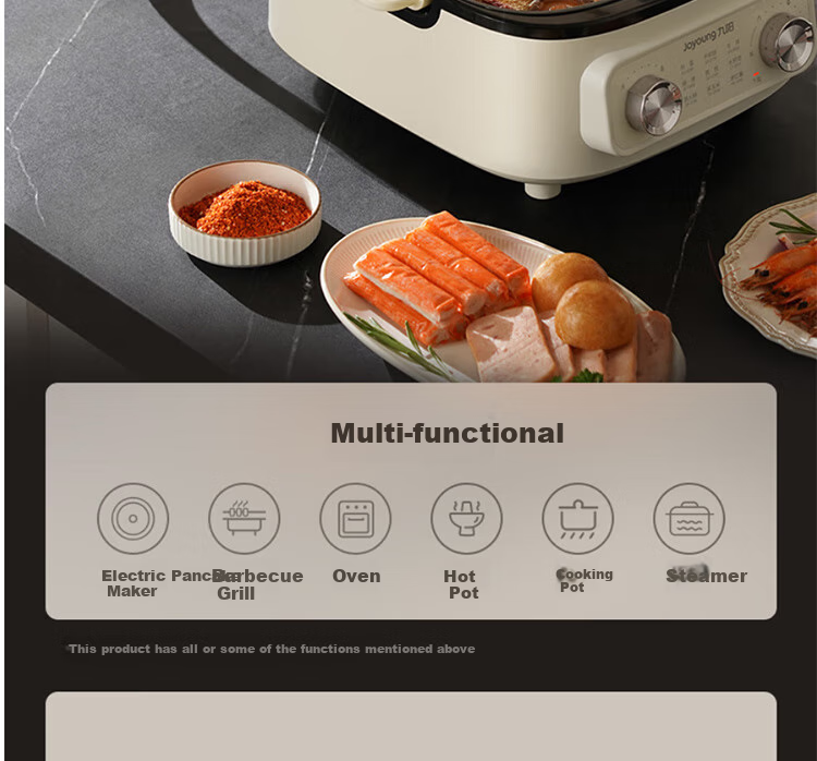 Joyoung Household 2200W High-Power Electric Griddle Breakfast Machine for Frying, Baking, Steaming, Boiling, Hot Pot, Detachable Lower Plate, Multi-Functional Cooker JK28-GK571 15