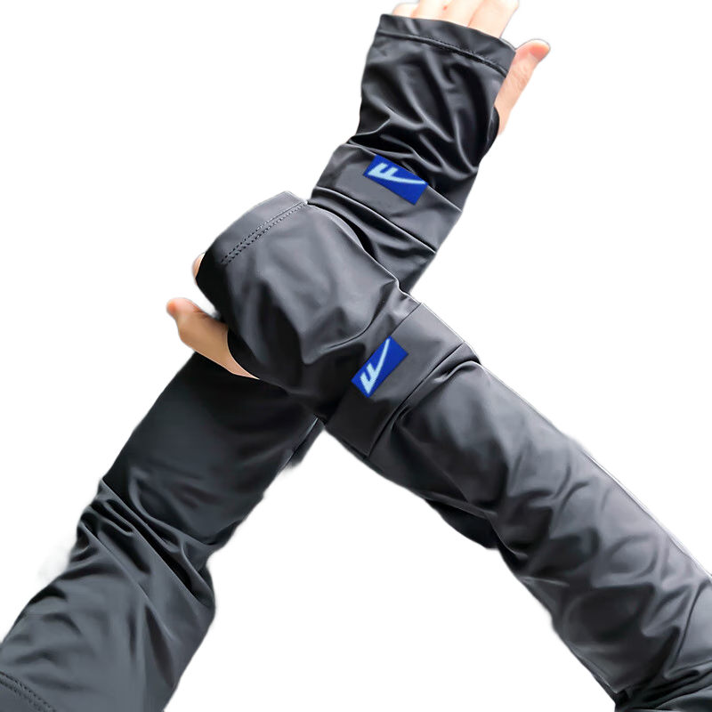 Huili Ice Silk Cooling Arm Sleeves for Summer Driving, Loose-Fitting Arm Covers, UV Protection Arm Sleeves for Cycling And Sun Protection Gloves