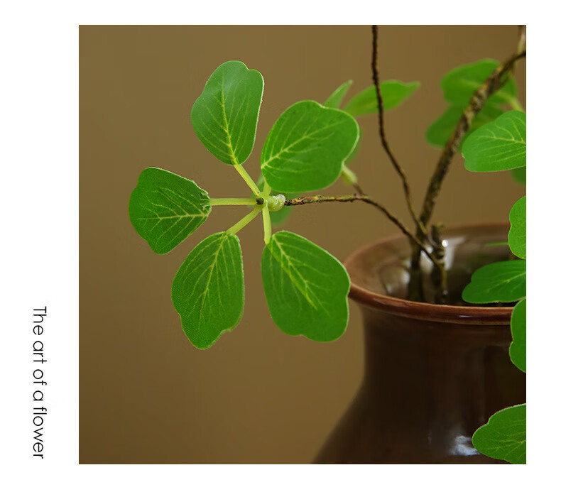 Fanyejia Artificial Green Plant with Realistic Monstera Leaves, Zen-Inspired Artificial Flowers for Indoor Living Room, Entryway Decoration, And Home Decor Ornament 8