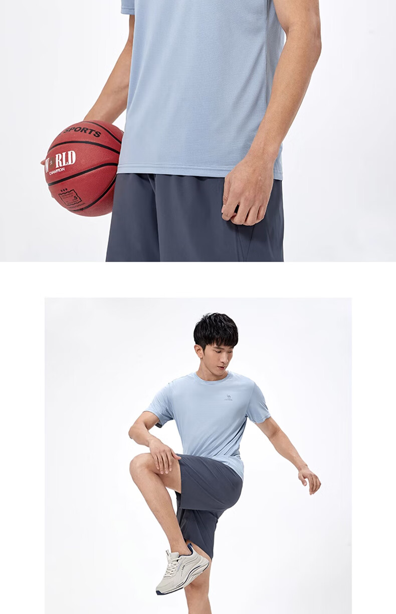 CAMEL Short-Sleeve T-Shirt for Men, New Summer Style, Loose-Fit Round Neck Outdoor Sportswear, Running Training Ultra-Thin Quick-Dry Top 4