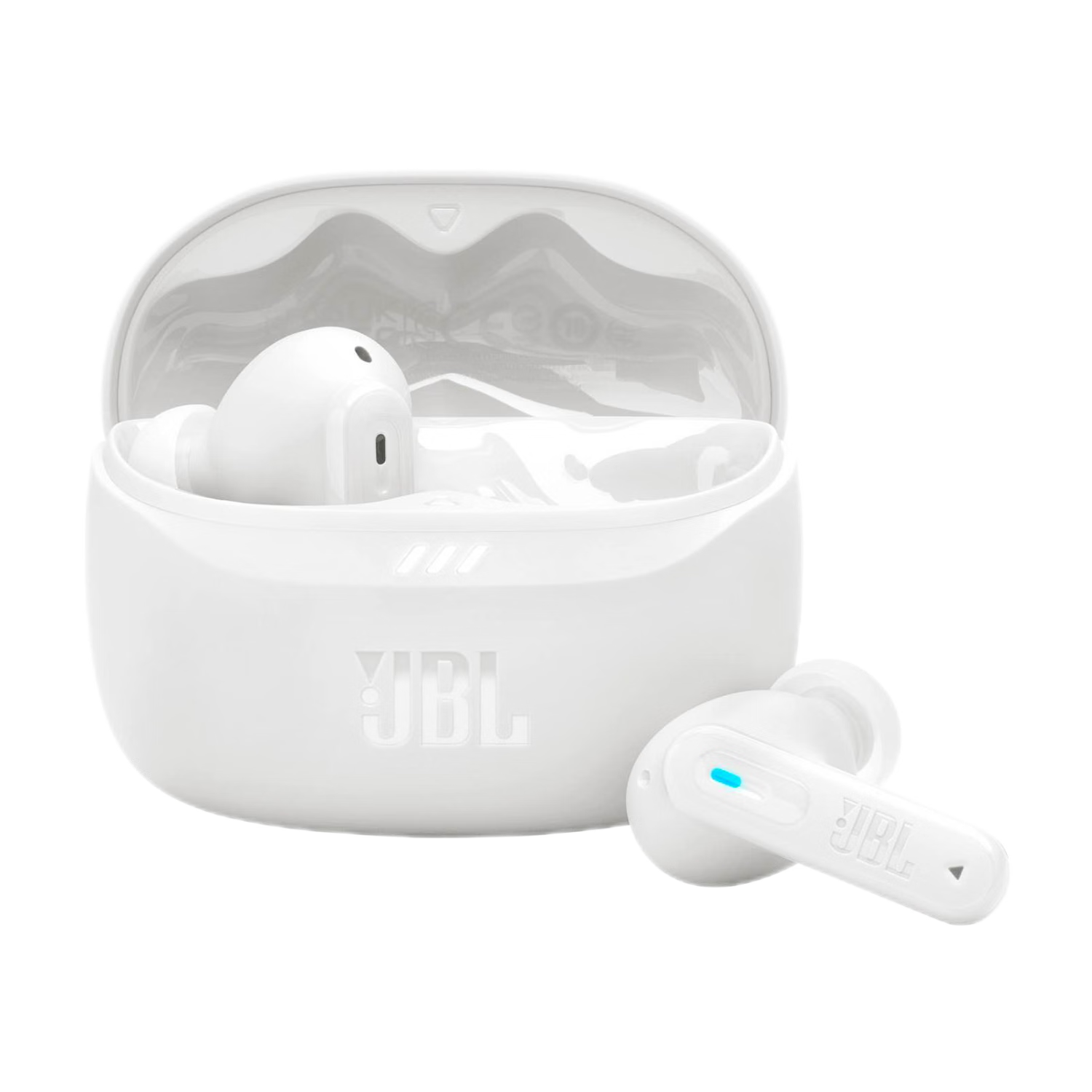 JBL TUNE BEAM2 True Wireless Bluetooth Earbuds with Active Noise Cancellation, Sweat-Resistant, Compatible with Apple, Huawei, Android, Matte White, New Year's And Valentine's Day Gift