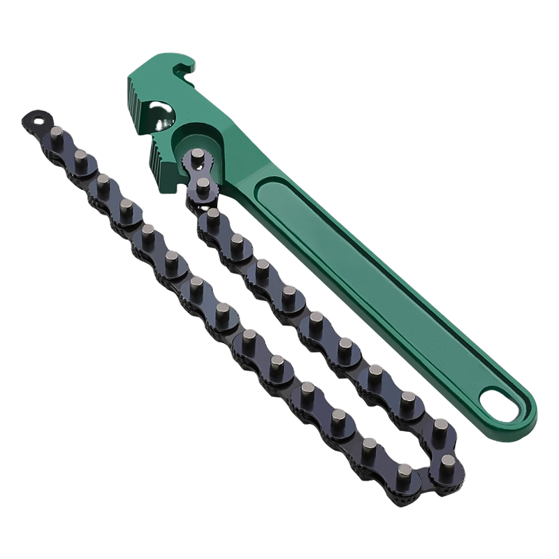 Yihaogongchang 12-Inch Chain Filter Wrench, Circular Filter Element Chain Wrench, Torque Belt Filter Wrench