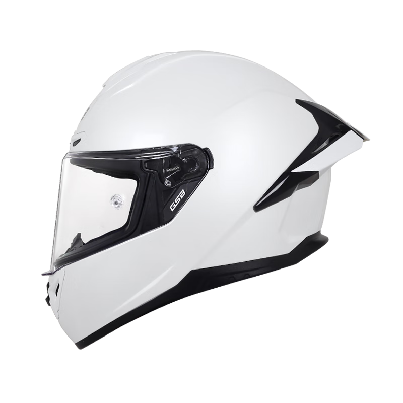 GSB Motorcycle Full-Face Helmet Unisex Touring Four Seasons G-361GT Pearl White 2XL