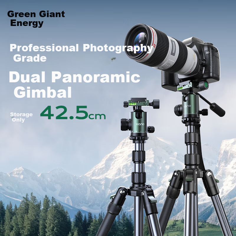 Llano X3 Camera Tripod Monopod, Professional Anti-Shake Shooting Stand, Compatible with Fuji, Nikon, Sony, Canon Cameras, Live Streaming, Video Recording, Photography, Portable Storage Tripod
