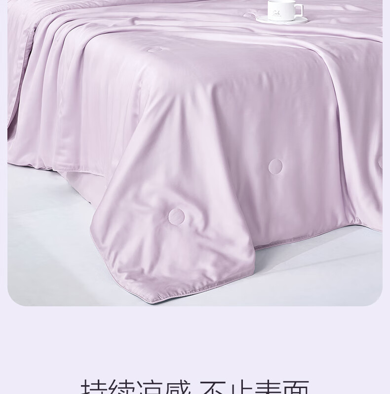 BEYOND Home Textiles Summer Cooling Quilt 100s Lenzing Tencel Cooling Comforter, Cooling Value 0.28, Washable Air Conditioning Quilt, 200*230cm 6