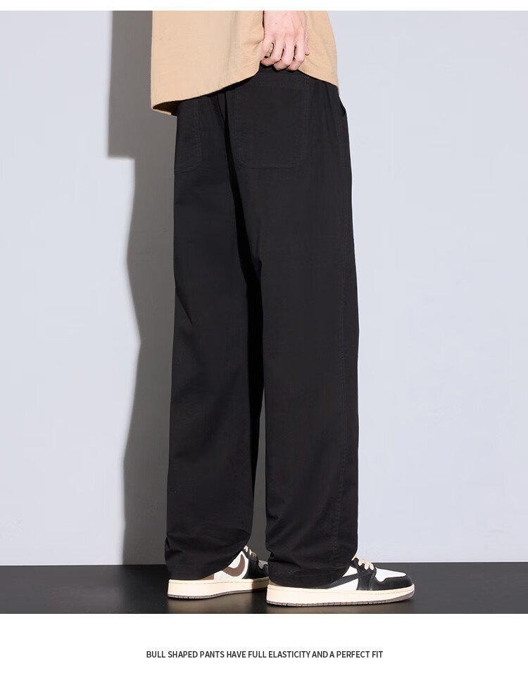 JEEP High-End Men's Casual Pants, New Spring And Autumn 2026 Style, Loose Straight-Leg Trousers, Trendy Wide-Leg Long Pants for Me 9