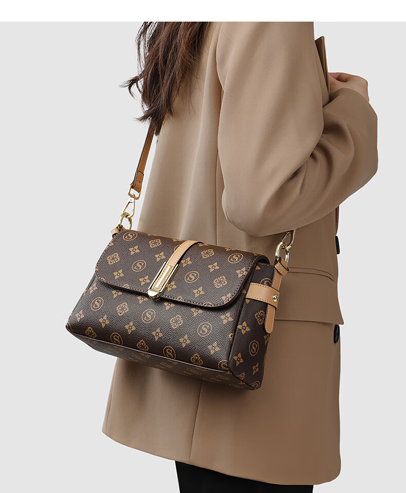 Aiqinghai Handbag, Women's Crossbody Bag, Shoulder Bag, Large Capacity, Light Luxury, Niche Brand, Birthday And Mother's Day Gift, Practical Present for Mom 1