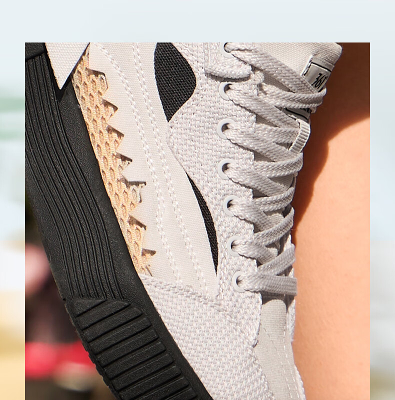 361° Women's Canvas Shoes, Spring And Summer Casual Breathable Flat Shoes, Low-Top Versatile Sneakers, 682526604-3 6