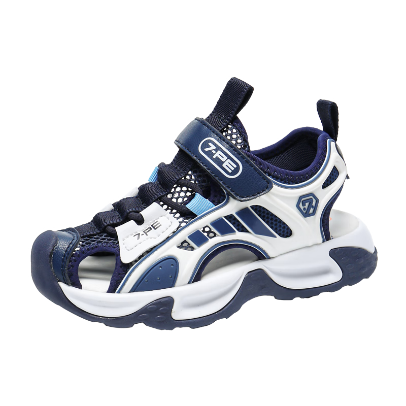 7-PE Boys' Sandals 2026 Summer New Closed-Toe Anti-Collision Sports Beach Breathable Kids' Shoes for Older Children