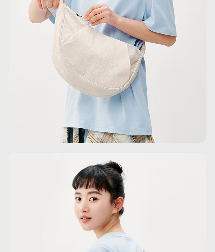 JD Original Casual Unisex Couple Shoulder Dumpling Crossbody Bag 7L Cool Pine Gree 25