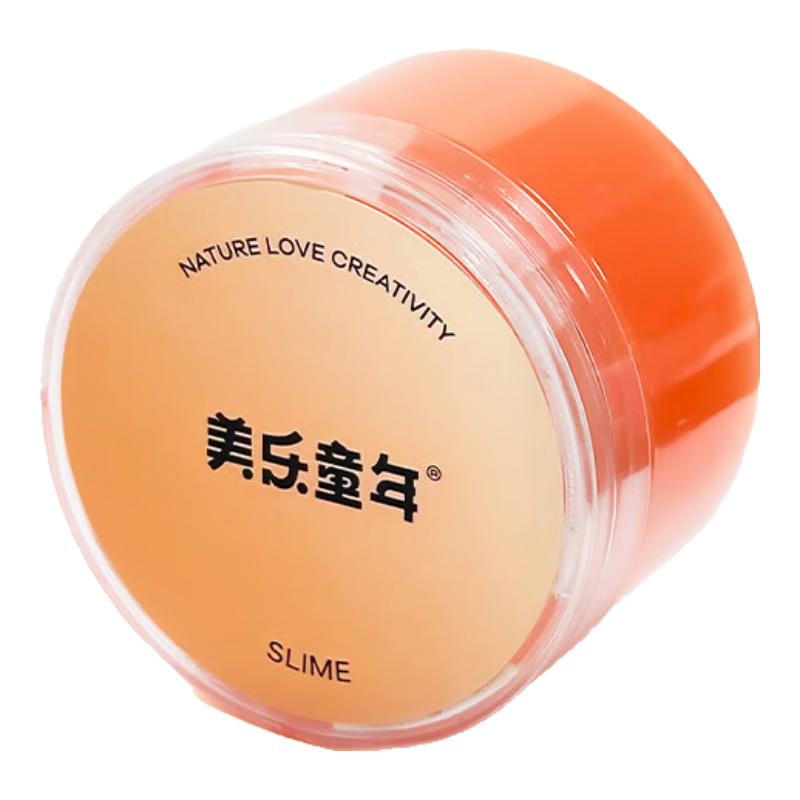Meiletongnian Frozen Slime, Crystal Slime, Transparent Bubble Gum, Fake Water Liquid Glass, DIY Stress Relief Toy, Sunset Glow