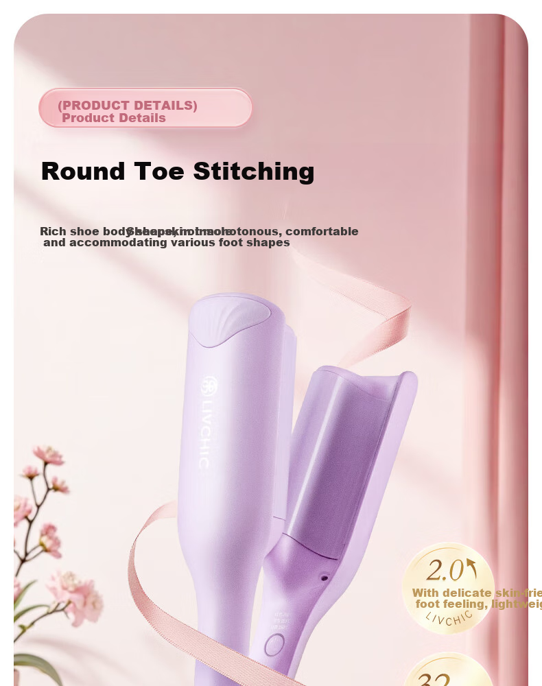 LivChic Egg Roll Hair Curler, 32mm Volumizing Egg Roll Clip, French-Style Egg Roll Curler, Big Wave Hair Tool, Hair Clipper, Straightening Iron, 520 Gift, Purple S3 II 3