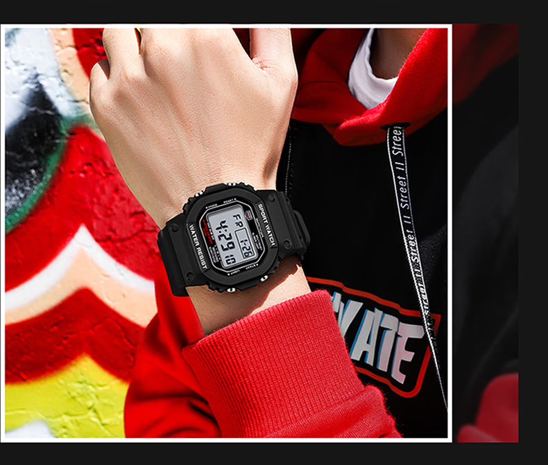 AELVO Electronic Watch, for Middle And High School Students, Teenagers, Boys' Birthday Gift, Sports Bracelet, for Ages 12-14 15