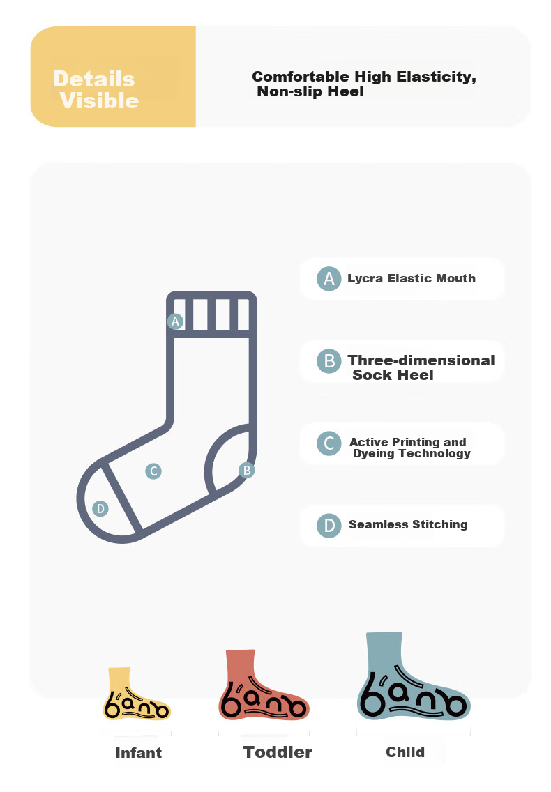Banbi Children's Socks, Student White Socks, Thin Spring And Autumn Style, Boys' Solid Color Mid-Calf Cotton Socks for Summer, BB2081, Size 20-22 5
