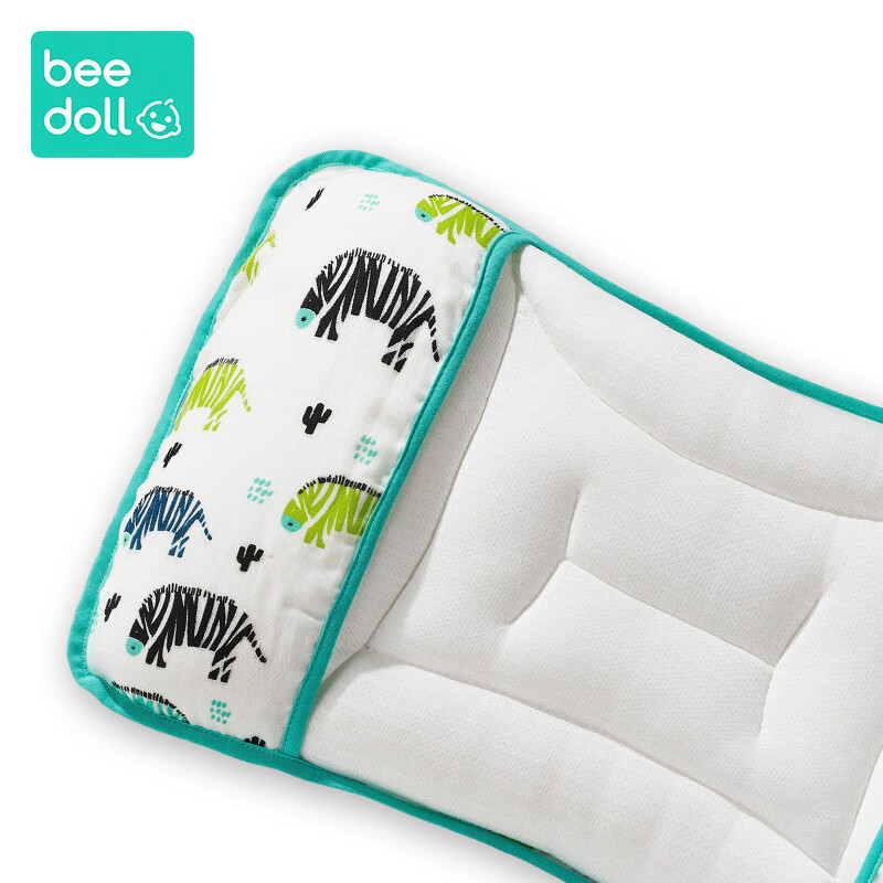 Beedoll Children's Growth Pillow Cover, Summer Skin-Friendly Breathable Gauze Pillowcase, Washable, Small Size Suitable for Stage 1 And Stage 2 Pillows