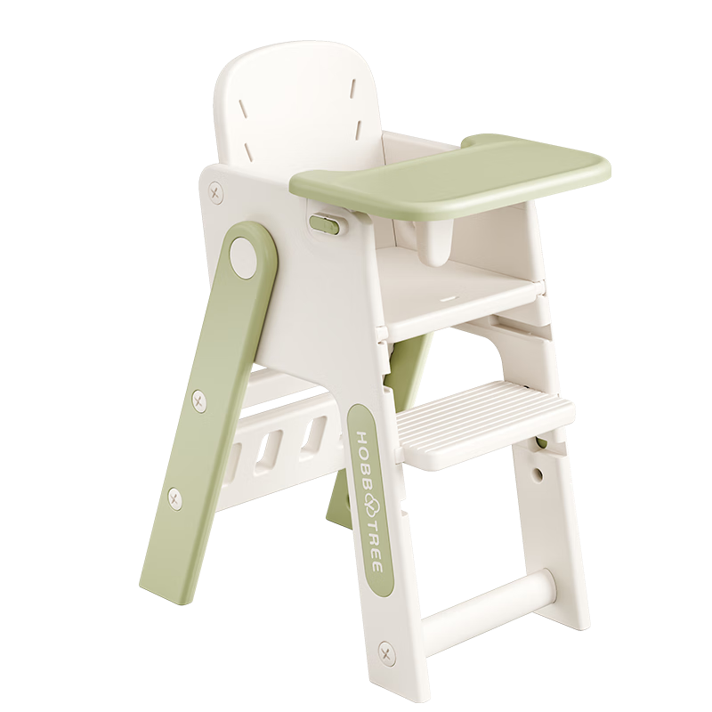 Hobby Tree Children's Learning Chair Multifunctional Foldable Portable Dining Chair Green