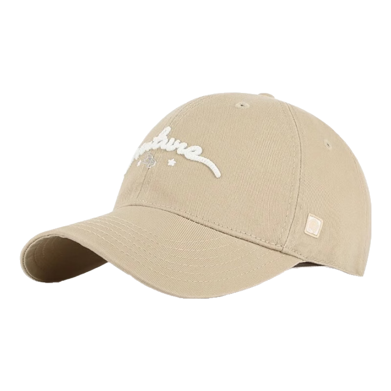 LACKPARD Soft-Top Baseball Cap for Men And Women, Goddess Festival Spring Summer Korean Style Casual Sun Hat, Khaki Color, Adjustable