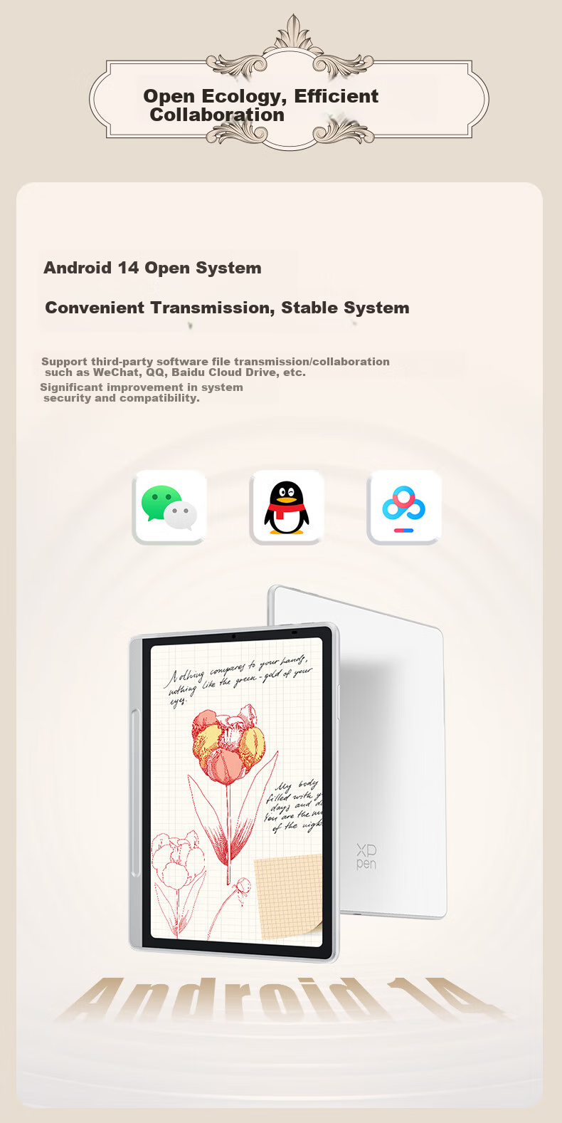 XP-Pen [Color Note Tablet] Handwriting Electronic Notebook, Meeting Record Smart Office Pad E-Ink Book E-Reader Magic Note Pad 18