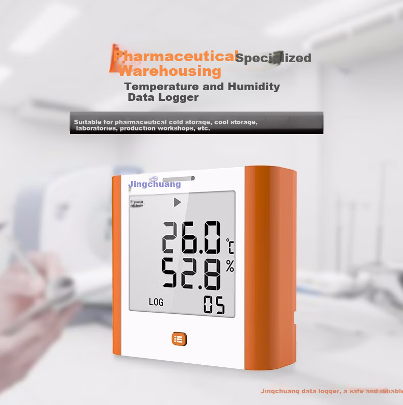 Elitech GSP-8A Temperature And Humidity Logger for Archives, Warehouses, Pharmacies, And Laboratories with High-Precision Temperature And Humidity Meter And Probe 1