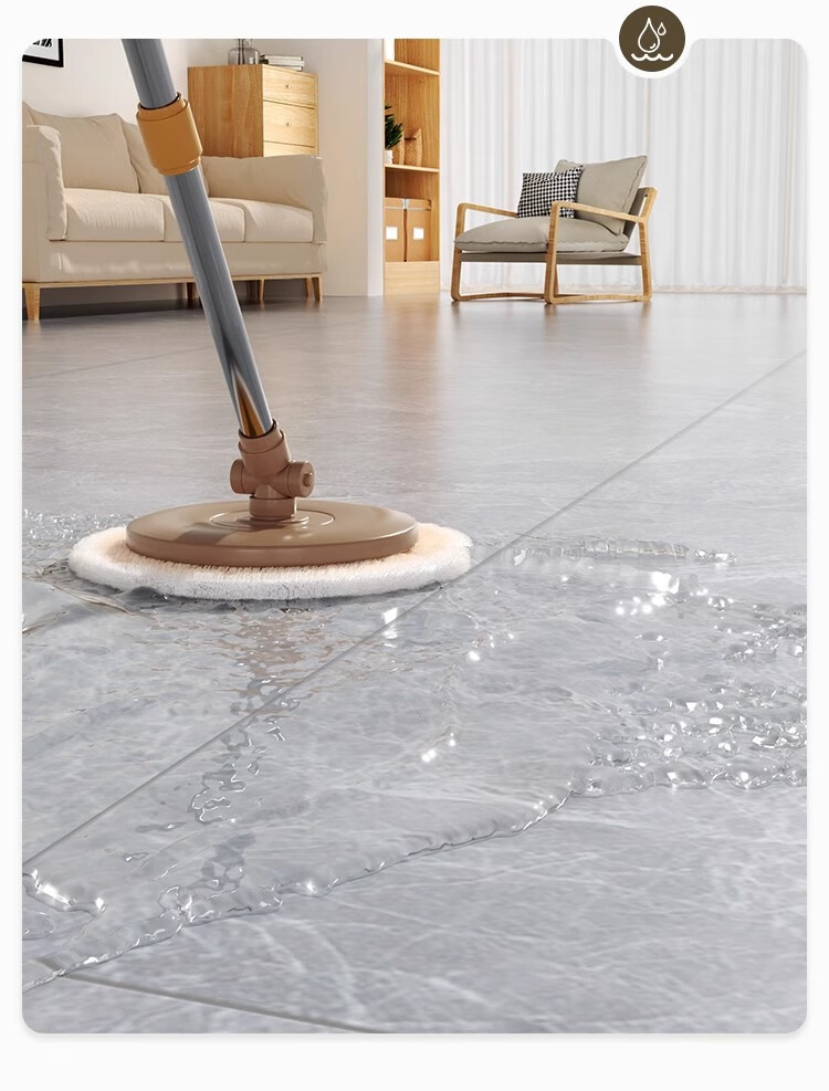Washi PVC Self-Adhesive Waterproof Wear-Resistant Floor Sticker, Thickened Leather Flooring, Silver Smoke Gray, 1 Square Meter 3 Pieces (60*60cm) 4