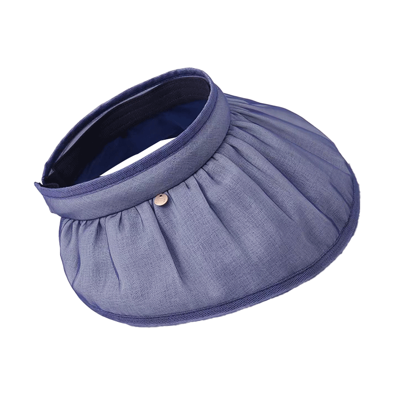 Shanghaigushi Silk Sun Hat for Women, Mulberry Silk Shell Hat, Spring And Summer Hat, Sun Protection And UV-Resistant Sun Hat, Blue