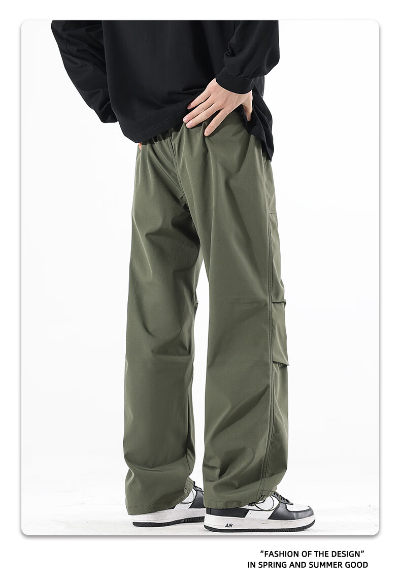 SWAMP AREA Men's Outdoor Sports Pants, Spring And Autumn Soft Shell Versatile Trendy Hiking Trousers, Cargo Pants WS398 White S 10