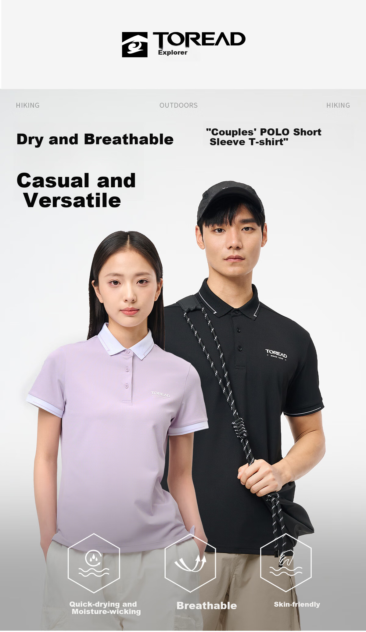 TOREAD Women's Short-Sleeve T-Shirt, Spring And Summer Business Polo Shirt, Outdoor Functional Sweat-Wicking Quick-Dry Breathable Tee, TAJJCN82837 1