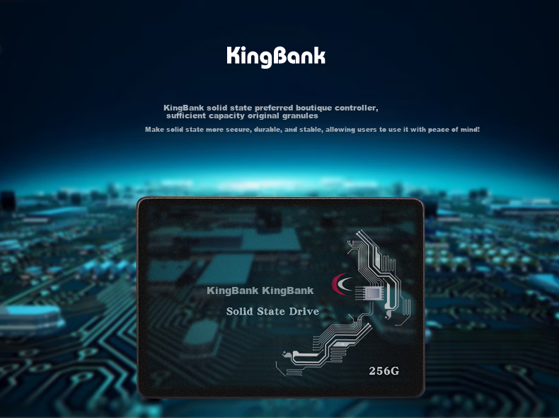 KINGBANK 256GB SSD Solid State Drive SATA 3.0 Interface KP320 Series 3