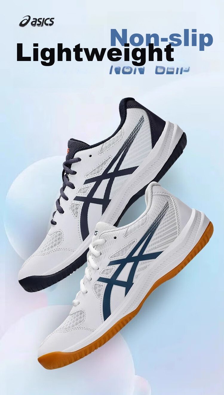 Asics Badminton And Table Tennis Shoes, UPCOURT 6 Men's All-Round Sports Shoes, 1071A104-100, Size 40 1
