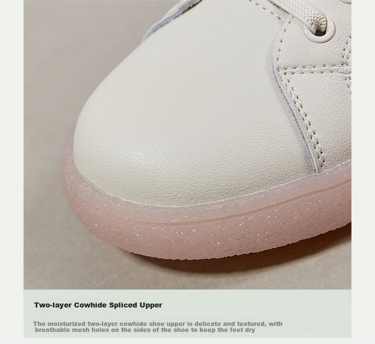 ZHR White Sneakers for Women, Summer Genuine Leather Mesh Breathable Women's Shoes, Versatile Casual Shoes for Women, A70EF, Beige, Size 36 4