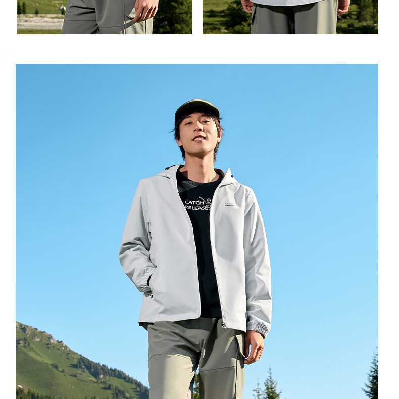361° Men's Triple-Protection Jacket, Autumn Water-Repellent Sportswear, Casual Commuter Hooded Windbreaker, Outdoor Jacket 23