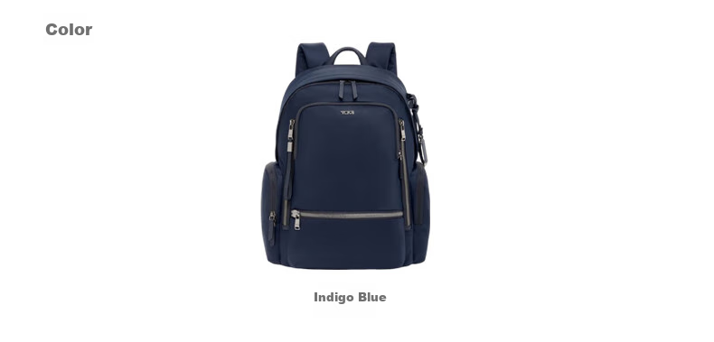 TUMI Voyageur Classic Fashion Women's Backpack Laptop Bag, Light Purple-Red Gift 1