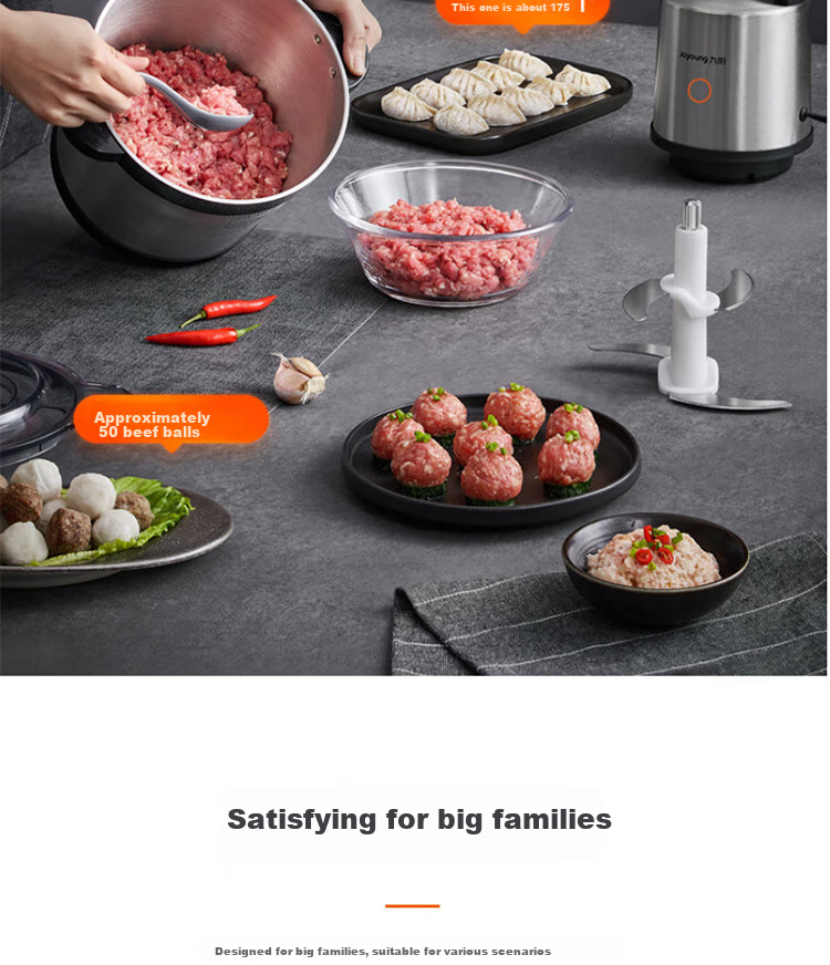 Joyoung Home Use 5L Large Capacity Meat Grinder, Double-Layer Grinding Blade, Dual-Speed Adjustment, All-Steel Mincer, Meat Mincer S50-LA580 7