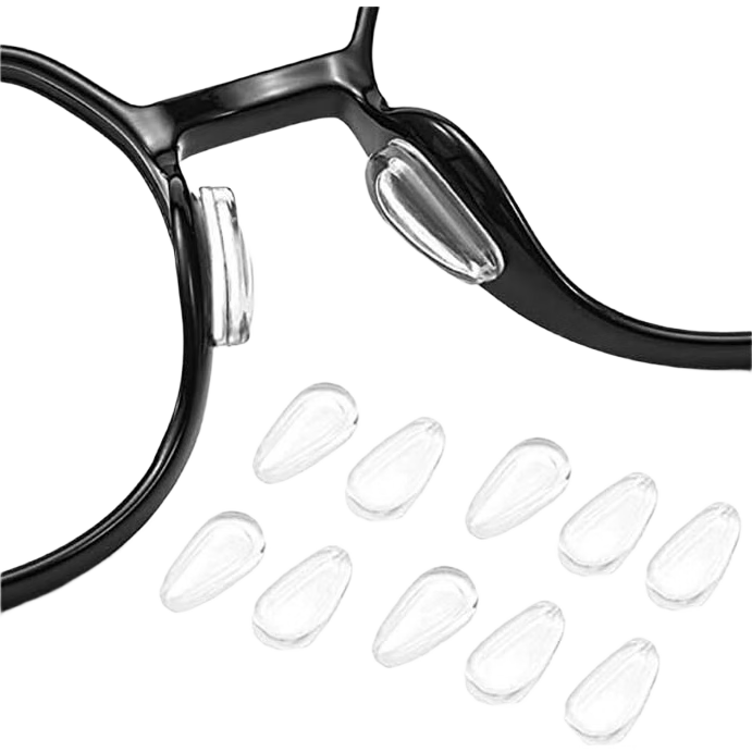 LOVECRAFT Air Cushion Glasses Nose Pads, Translucent Silicone Ultra-Soft Air Anti-Pressure Mark Non-Slip