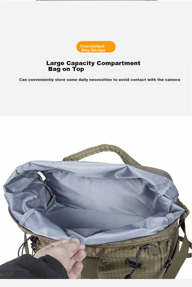 Pulewei Prowell Camera Backpack, Photography Bag for Mirrorless And DSLR Cameras, Multifunctional Outdoor Backpack for Men And Women, Professional Large Capacity Waterproof Hiking Outdoor Backpack 12