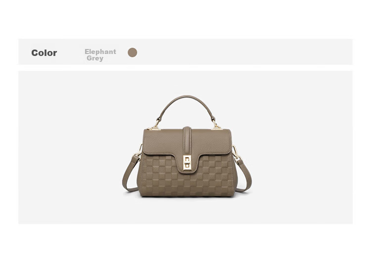 Aiqinghai Top-Grain Leather Handbag, Women's Shoulder Crossbody Bag, Large Capacity Tote Bag, Practical Birthday And Mother's Day Gift for Mom 5