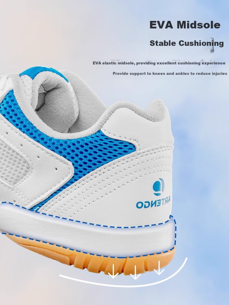 DECATHLON Table Tennis Shoes for Men, Women And Children with Rubber Soles, Breathable Training Tennis Shoes - 4219232 4