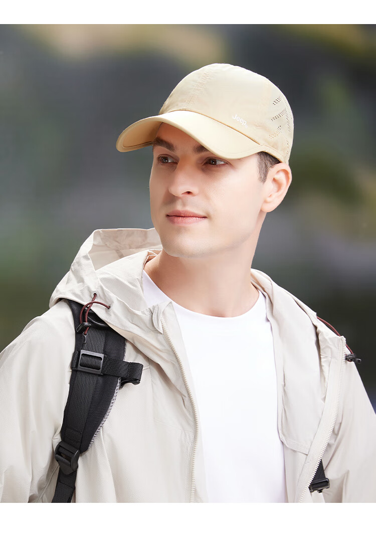 JEEP Baseball Cap for Men And Women, Summer Mesh Quick-Dry Sun Hat, Sports Casual Hiking Visor Cap 21