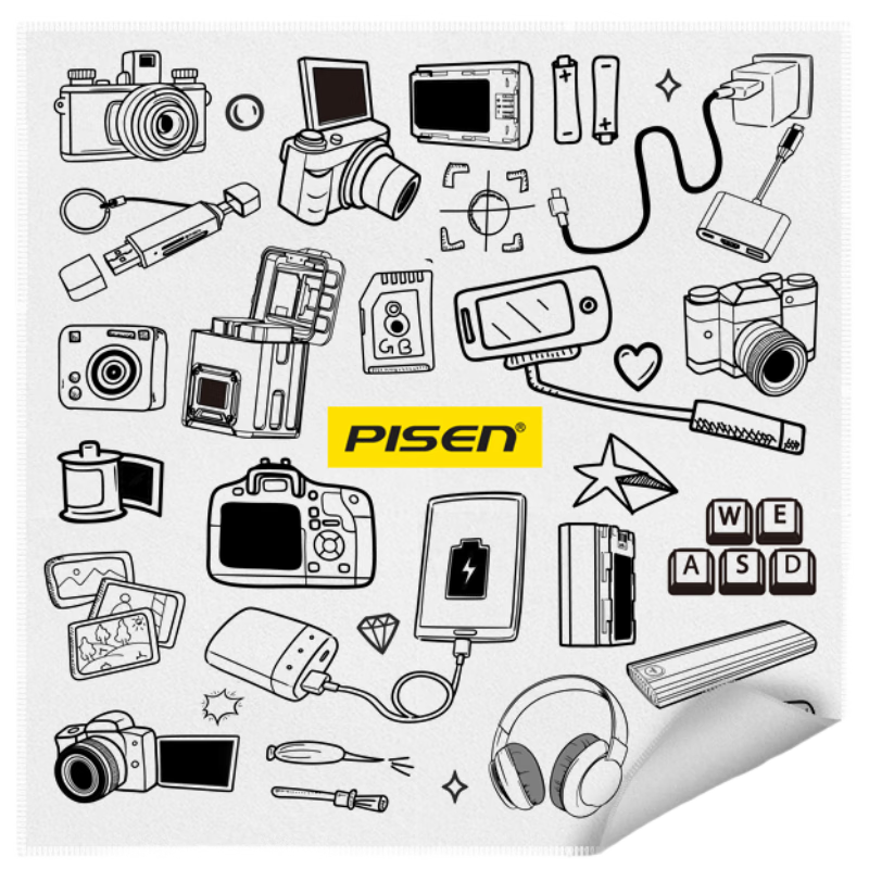 Pisen Camera Cloth, Folding Cloth, Magic Cloth, Adhesive Cloth, Mirrorless And DSLR Wrap Cloth, Makeup Bag, IPad Inner Liner, Camera Bag, Accessory Storage Bag, Digital Graffiti, 45cm